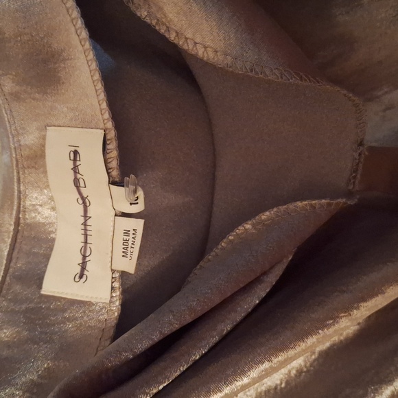 Sachin + Babi Cowl Neck Long Slip Gown Jennings Dress 10 Sapphire Green - Picture 4 of 4